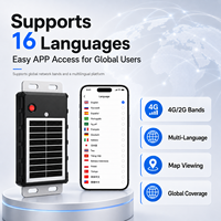 Traceur GPS solaire GLONASS GPRS cellulaire 4G+2G WiFi LBS 10000mAh IP67 étanche avec géolocalisation, alarme SOS, intégration OEM ODM API