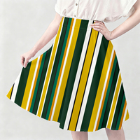 Tissu popeline 100% coton peigné en gros, imprimé géométrique rayé vert, jaune, orange pour vêtements de garçons, emballages en cire d'abeille