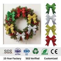 Rubans à paillettes faits main en polyester de luxe personnalisés pour mariage et Noël, avec attaches en fil métallique – Fournisseur OEM d'articles de fête avec 15 ans d'expérience en usine