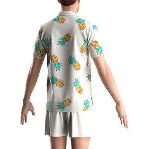 Camisa Hawaiana Blanca de Manga Corta con Estampado Floral para Hombre, Ideal para la Playa, en Oferta - Product Image 6
