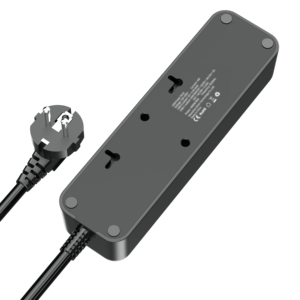 Prise multiple AC anti-surtension avec 3 prises EU, matériau ignifuge, câble de 2m - Meilleure vente - Product Image 5