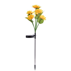 Lampe solaire décorative en forme de tournesol à 6 têtes, étanche, LED, pour jardin, pelouse, extérieur - Product Image 5