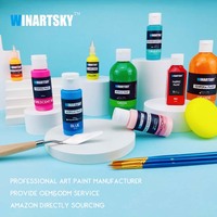 Peintures à l'eau de haute qualité pour projets scolaires, peinture artistique, aquarelle, peinture acrylique pour enfants