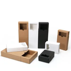 Matte Black Postal Eyelash Folded Large Pillow Soap Carton Shoes Cardboard Packing Shipping Gift Box Packaging Luxury