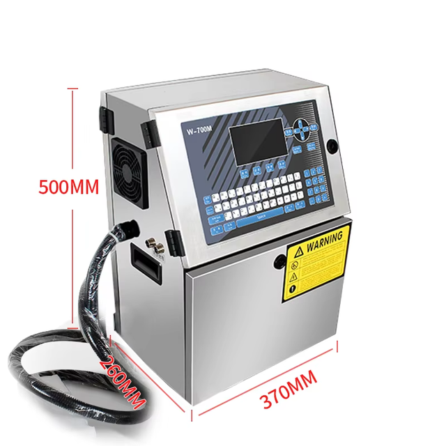 W-700M CIJ Industrial Small Character Inkjet Printer Automatic CIJ Inkjet Printer Continuous Inkjet Printer