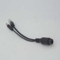 Séparateur d'injecteur, 50 pièces, câble DC 12v 2a étanche, adaptateur POE, câble de commutation, séparateur POE noir