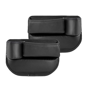 Boîte de rangement pour l'espace entre les sièges de voiture, en cuir, 0,6 L, étanche, organisateur pour conducteur et passager - Product Image 3
