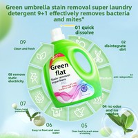 Deterjen Pakaian Green Umbrella 400kg Kemasan Drum Busa Rendah Mudah Dibilas Aroma Bunga Menghilangkan Noda Membandel Melembutkan Pakaian