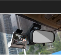 Caméra de tableau de bord d'enregistrement automatique voiture DVR 4 pouces écran Dash Cam 3 caméras objectif enregistreur vidéo Portable avec caméra de recul