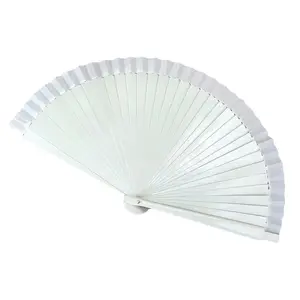 Personalized Spanish Wooden Ladies Hand Fan White Red Black Handheld Fan For Wedding Favor Party Festival Holiday Decoration