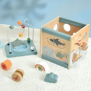 Montessori <span class=keywords><strong>en</strong></span> <span class=keywords><strong>bois</strong></span> 6 <span class=keywords><strong>en</strong></span> 1 <span class=keywords><strong>Cube</strong></span> d'activités jouet pour tout-petits apprentissage éducatif polyvalent activités sensorielles <span class=keywords><strong>Cube</strong></span> occupé pour la <span class=keywords><strong>motricité</strong></span> fine - Product Image 5