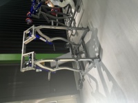 Rack de musculation professionnel en acier à charge par plaques, réglable, avec système de sécurité, pour exercices isolatéraux de pectoraux, épaules et jambes, et développé pour les développés couchés, capacité 1,6T