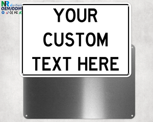 Señales de Tráfico Reflectantes de PVC Blanco y Negro para Estacionamiento en Calle, Señales de Advertencia de Seguridad Vial, Diseño Personalizado, Venta al Por Mayor - Product Image 1