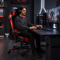 Chaise de Gaming PC AOR Ergonomique pour Bureau et Ordinateur, Chaise de Gamer Racing à Dossier Haut, Réglable, Inclinable, Pivotante, Pliable, avec Refroidissement Intégré