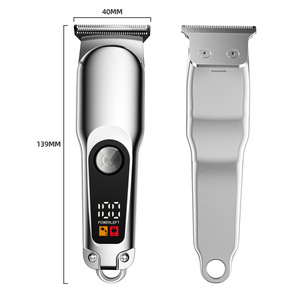 Máquina de corte de pelo profesional eléctrica inalámbrica para barbería, recortadora de precisión de 0 mm sin holgura, para acabados y contornos - Product Image 1
