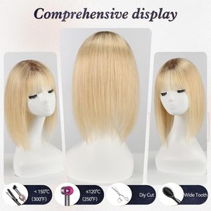 Frange en soie pour cheveux, couleurs personnalisées, à clipser, avec franges, 4x8cm, trame machine, pour femmes, vente chaude - Product Image 2