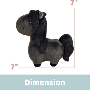 Peluche de Caballo Negro Realista Personalizado, Adorable Peluche de Animal, <span class=keywords><strong>Mini</strong></span> <span class=keywords><strong>Pony</strong></span> de Peluche, Regalo para Todas las Edades - Product Image 3