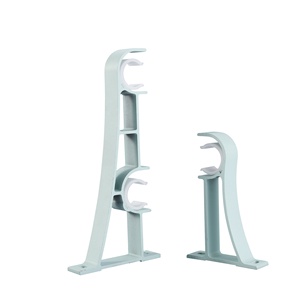 Moderna Asta per <span class=keywords><strong>Tende</strong></span> a U Singola <span class=keywords><strong>in</strong></span> Lega di Alluminio con Supporto <span class=keywords><strong>in</strong></span> <span class=keywords><strong>Legno</strong></span> per Accessori Finestre Casa o Matrimonio - Product Image 4