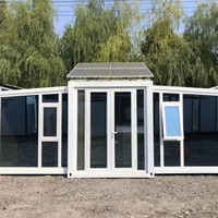 Casa prefabricada única y asequible de 2 dormitorios, kits de casa prefabricada moderna, villa de una sola planta