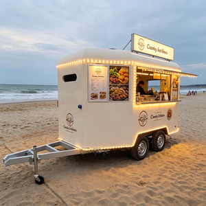 OEM Horse <b>Box</b> Food Truck Fully Equipped Hot Dog Fast Pizza Trailer Mobile Coffee Cart - Product Image 2