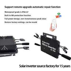 Micro-onduleur Sungrow 600W 110V/220V DC AC à sortie unique pour réseau solaire avec Wi-Fi, certifié VDE, étanche IP66 - Product Image 5