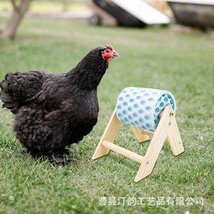 <b>Wooden</b> chicken beak grinder with calcium stones and <b>wooden</b> frame. Adds fun to your pet's beak. - Product Image 2