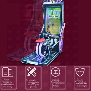 Bicicleta que funciona con monedas Videojuegos Racing Fitness Bike Indoor Sports Entertainment Simulator Arcade Game Machine para niños Familia - Product Image 6