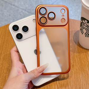 Funda Protectora para Teléfono Móvil iPhone 17 Pro Max, de Lujo, Galvanizada, Mate, Translúcida, con Cobertura Total de Lente, TPU+PC, Rígida - Product Image 5