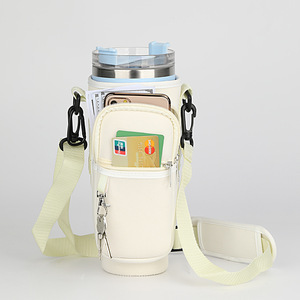 Borsa porta bottiglie d'acqua, Tumbler con tasca per telefono regolabile, borraccia per bottiglia per esterno - Product Image 5