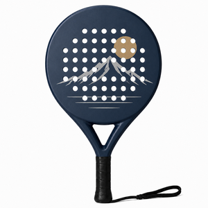 <span class=keywords><strong>Raquette</strong></span> de padel en fibre de carbone 3K 12K 18K de haute qualité, légère, avec impression de coucher de soleil sur la <span class=keywords><strong>montagne</strong></span>, forme ronde, Pala pour les sports de padel en plein air - Product Image 3