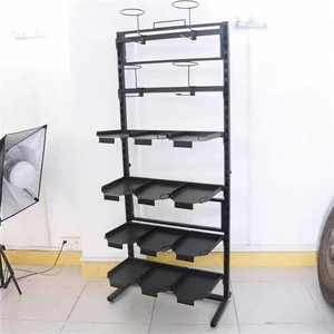 Présentoir à chapeaux personnalisé, étagère verticale en métal pour magasin de vêtements, support pour casquettes et perruques, étagère en fer - Product Image 3