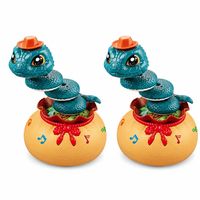 Jouet Serpent Rotatif Sensoriel avec Effets Sonores et Musique, Batterie au Lithium Rechargeable 300mAh, Câble USB-C pour Tout-Petits