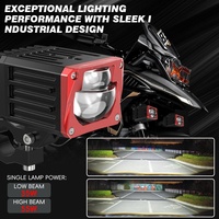 Nuevas Luces Auxiliares LED de Conducción de 40W (Luz Baja) y 60W (Luz Alta) con Doble Solenoide, Iluminación de Largo Alcance Universal para Motocicleta, Coche y Camión