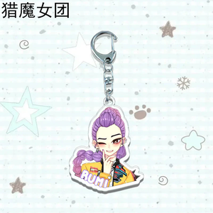 Làm cho thiết kế của riêng bạn in Kpop Thợ Săn Quỷ tùy chỉnh Acrylic Keychain quyến rũ Anime <span class=keywords><strong>Epoxy</strong></span> Keychain bán buôn nhựa móc chìa khóa - Product Image 4