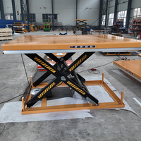 Table élévatrice à ciseaux électrique à profil bas 1000kg 1500kg 2000kg Plateforme de levage hydraulique pour atelier industriel