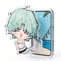 Figura de Anime Personalizada en Acrílico, Soporte Magnético, Decoración de Escritorio, Personaje de Dibujos Animados, Imán para Refrigerador, Decoración del Hogar, Regalo Promocional