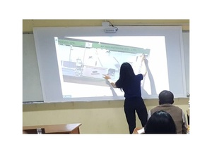 Tablero inteligente multitáctil Proyección interactiva sin proyector Sensor láser Pizarra interactiva táctil portátil para dedos - Product Image 4