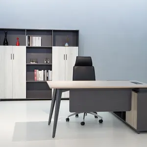 Moderne Pc Laptop Tafel Executive Bureau Met Kabinet Enkele Computer Bureau Voor Office Home