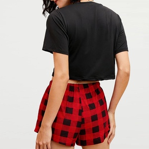 Nouvel ensemble de pyjama d'été pour femme style UE/US, imprimé <span class=keywords><strong>FRIDAY</strong></span>, manches courtes et short, deux pièces, en polyester et élasthanne - Product Image 4