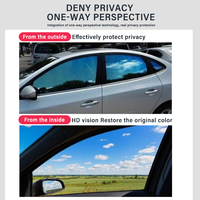 Film teinté ASDFilm 1PLY pour vitres de voiture, protection de la vie privée, VLT5%, blocage des UV, rejet de chaleur, anti-éblouissement, film teinté pour vitres de voiture sur mesure