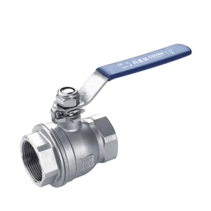 Vanne à boisseau sphérique COVNA DN40 à filetage femelle CW617N SS316L avec poignée de verrouillage UPVC/laiton/acier inoxydable - Product Image 2
