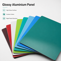 Panneaux composites en aluminium (ACP) brillants de 3 mm, 4 mm, 5 mm, 6 mm pour revêtements muraux extérieurs et façades