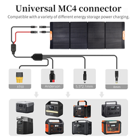 Panneau solaire portable pliable ETFE de 400 Watts avec une efficacité photoélectrique de 23,5 %, prend en charge l'OEM/ODM, divers connecteurs intégrés