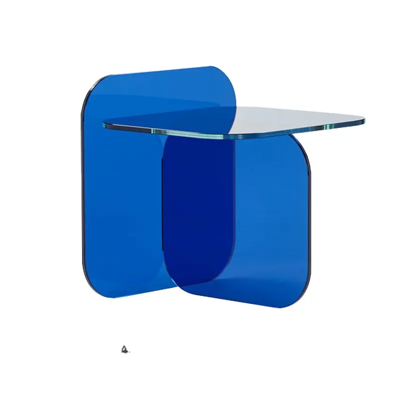 Mesa de centro de acrílico nórdico mesa auxiliar de diseño creativo Pequeño Libro Rojo recomendado mesa de esquina de lujo ligera de forma especial