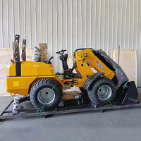 Chargeuse sur pneus télescopique diesel de haute qualité, 4x4, compacte, pour ferme, mini-chargeuse frontale pour verger avec flèche télescopique