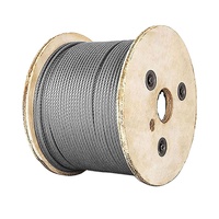 Câble métallique galvanisé 6x19 7x19 6x24 Fc 6mm 8mm 10mm 12mm 16mm en acier au carbone