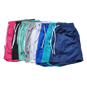 Wholesale Adult Men Boys Light Weight Polyester Quick Dry Swimwear Bottom Swim Trunks Beach Surf Shorts