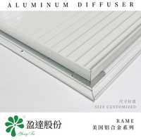 Diffuseur carré RAME en alliage d'aluminium moulé de qualité supérieure, moderne, sans déformation, longue durée de vie, pour systèmes de conduits d'air conditionné d'entrepôt