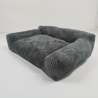Canapé chauffant pour animaux de compagnie, lit pour chien, coussin chauffant électrique, canapé en velours côtelé, cama calefactable para perros, tapis chaud lavable pour l'hiver