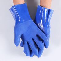 Vente en gros Gants de sécurité pour le travail et la vie en caoutchouc antidérapant résistant à l'huile et à l'usure doublure en coton